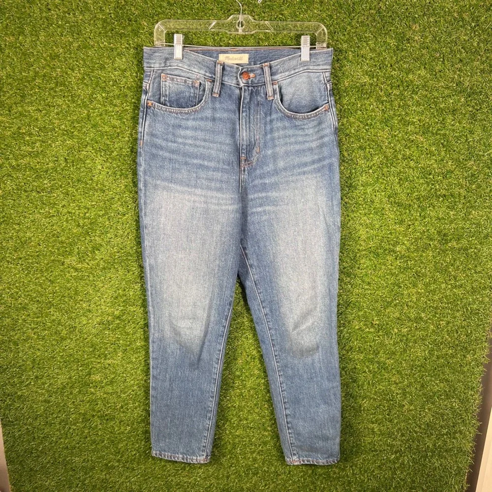 Madewell The Momjean High Rise Tapered Leg Denim Jeans Medium Wash‎ Size 26